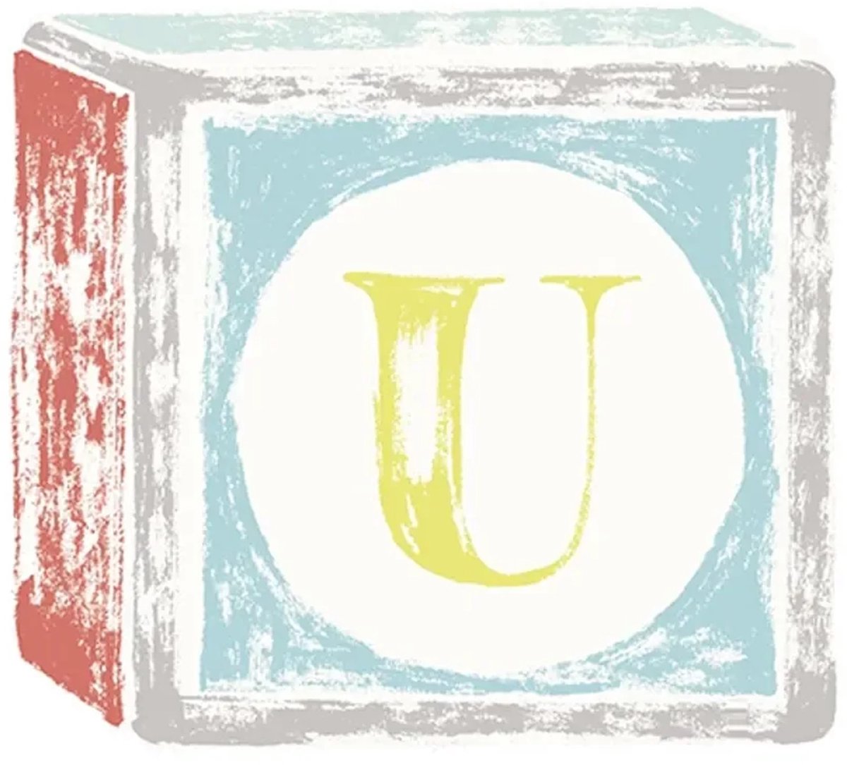 Lilipinso sticker letter op kubus U