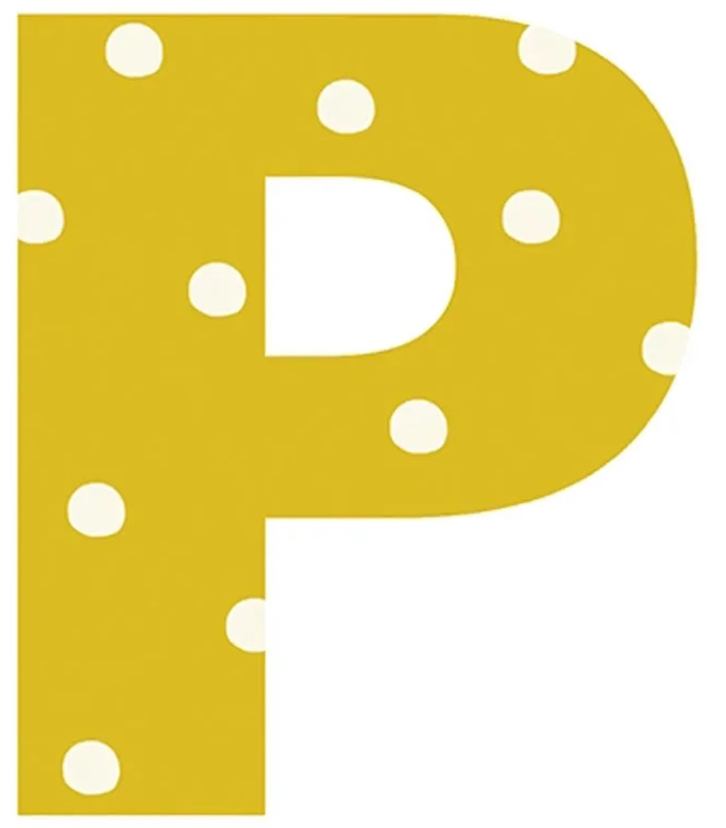 Lilipinso sticker letter gestippeld P