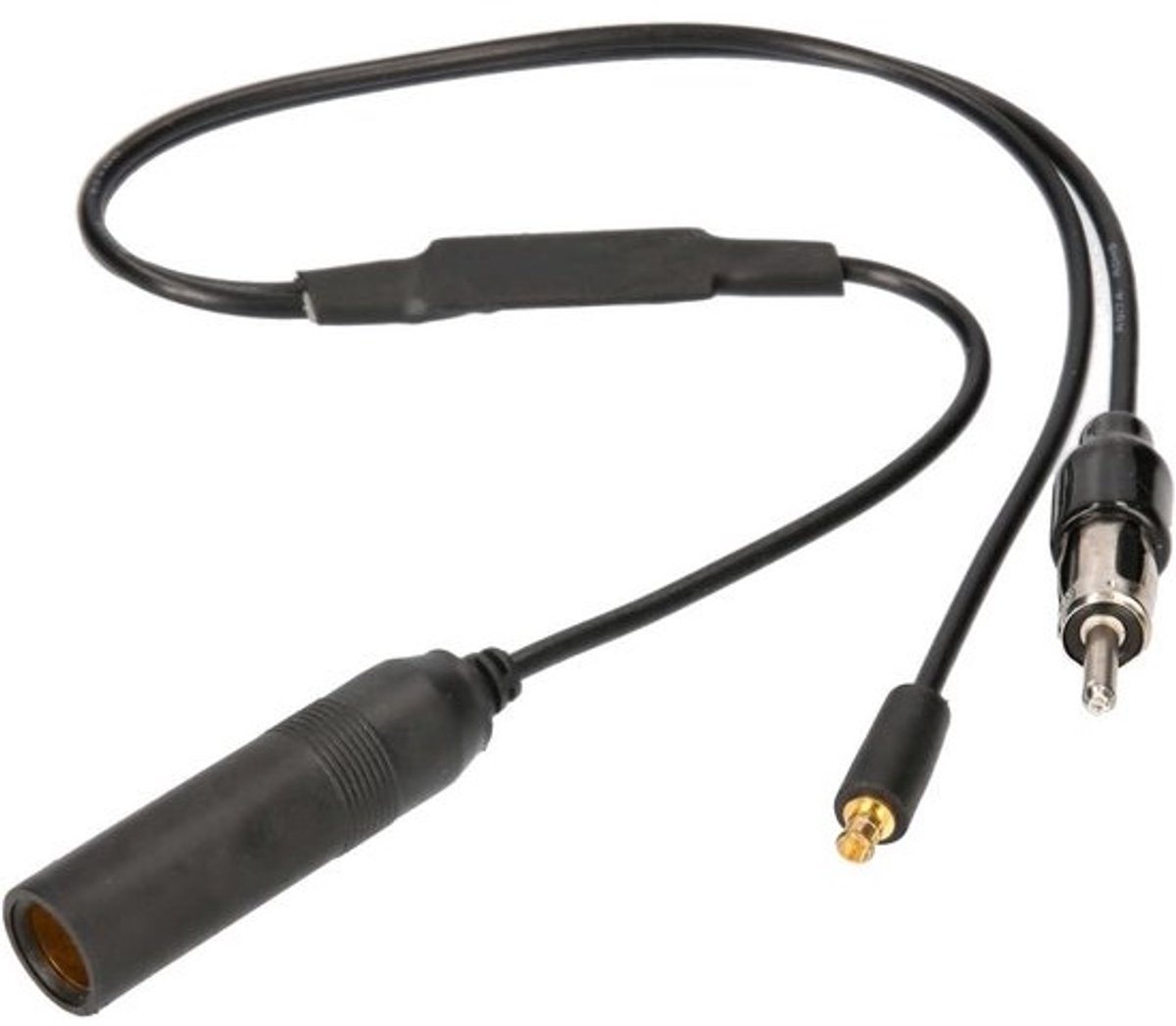 DAB+ Splitter Antenneversterker MCX naar DIN voor Autoradio Digitale Radio