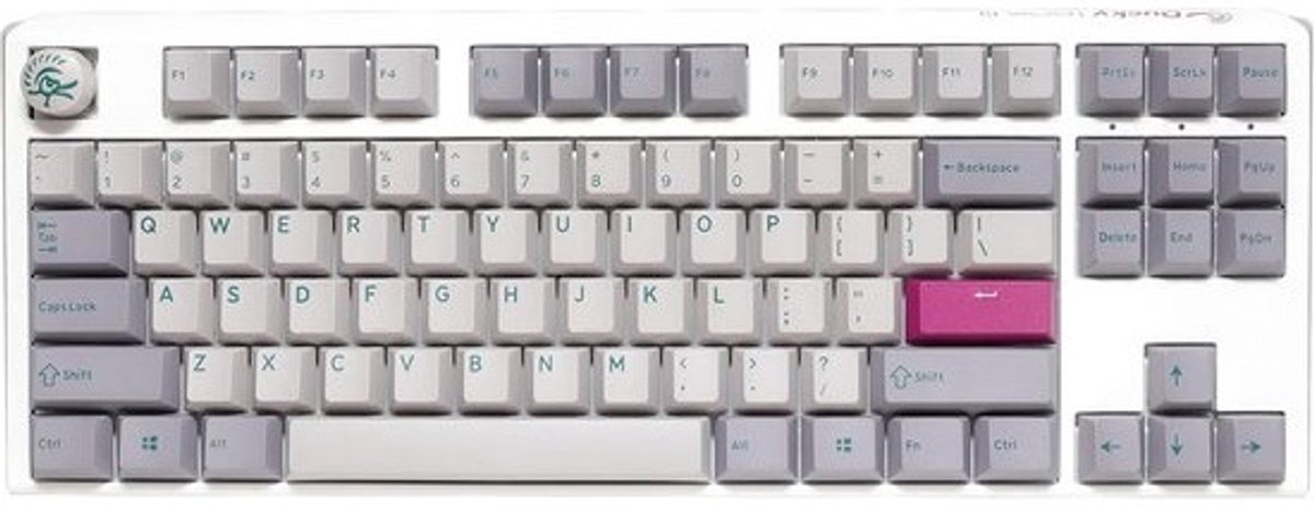 TKL Mechanisch Gaming Toetsenbord Grijs - US Layout met Blauwe Switches en RGB Verlichting