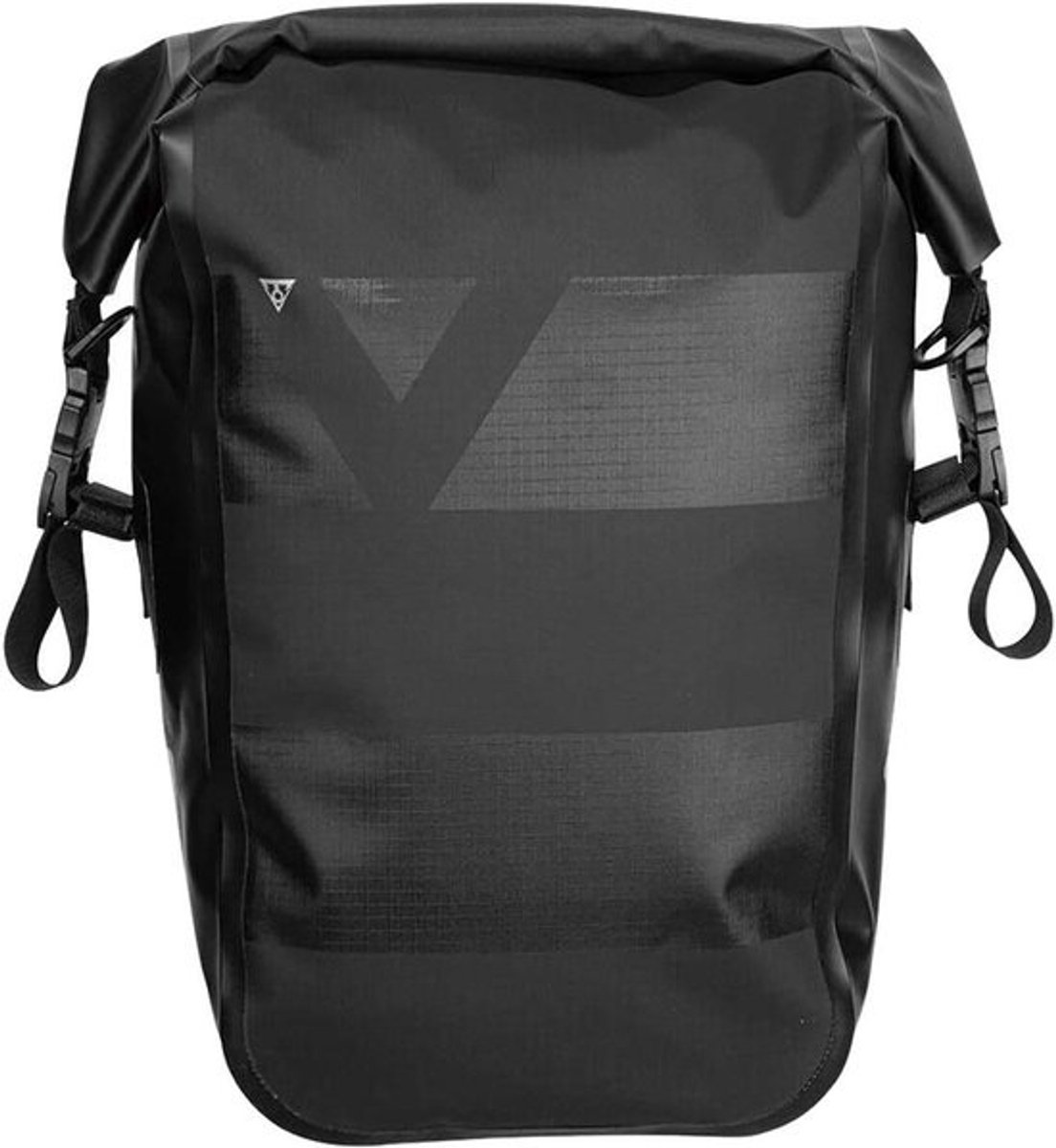 Fietstas Drybag - Waterdichte Tas - Fietsen Op Reis - Sonisch Gelaste Naden - 20 Liter - Zwart