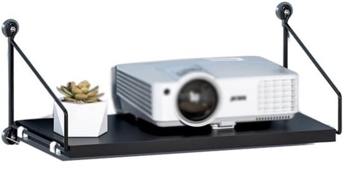 Projector Standaard - Projectorrek Muurbeugel - Home Cinema - Punch-free Montage - 31.4 x 7.8 inch - Wit