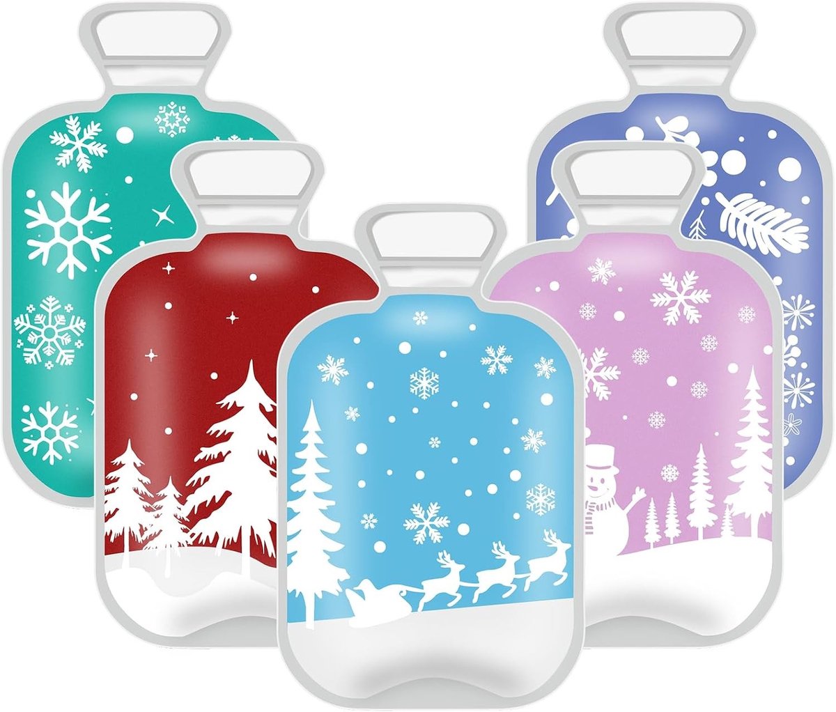 Herbruikbare Handwarmers voor Kinderen en Volwassenen, Ideaal voor de Winter, Kerstthema Pocket Warmer