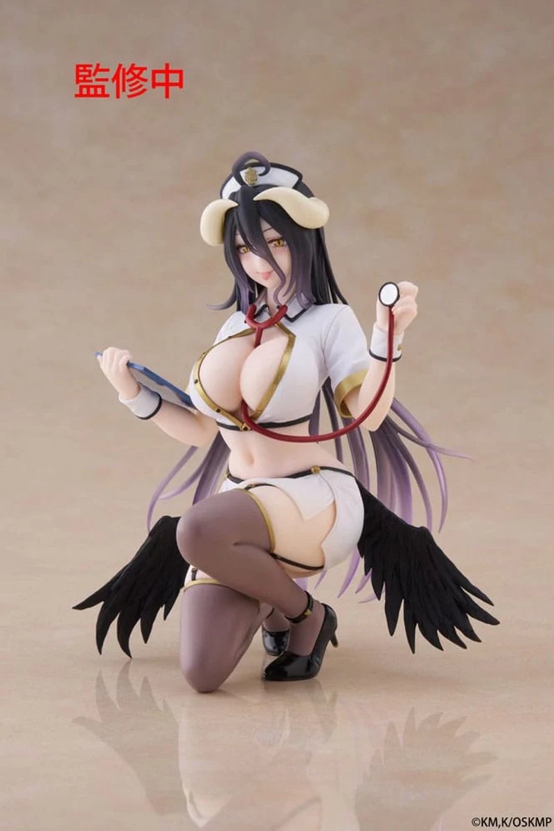 Overlord Desktop Cute Figure - Albedo Nurse Ver.