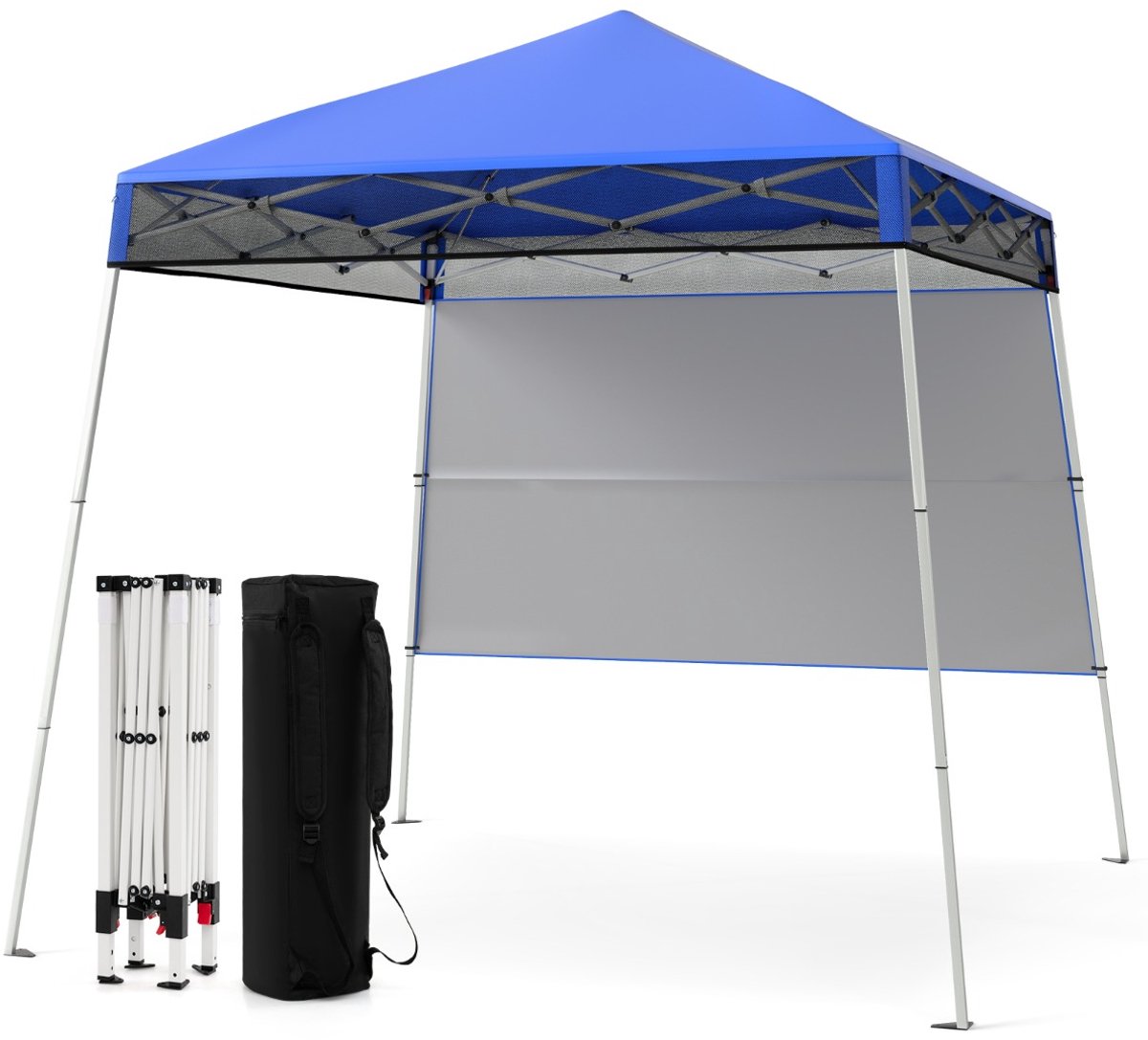 SureDeal® - Partytent - Paviljoen Pop Vouwpaviljoen - Zijwand - Bodemhaak Waterdicht - Zonbescherming Feesttent Blauw - 182x182x221 cm - Blauw