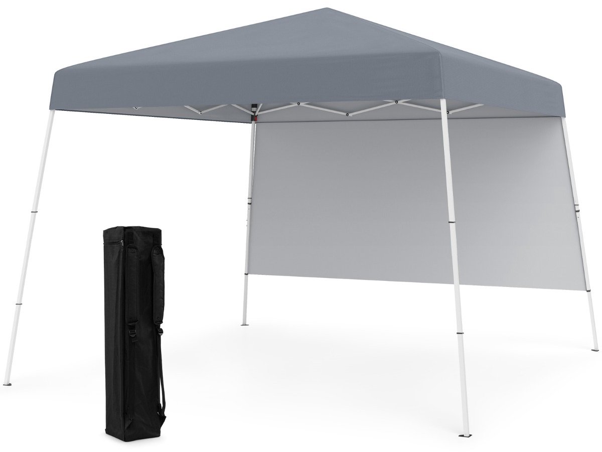 SureDeal® - Partytent - Pop Paviljoen Vouwpaviljoen - Zonnebescherming Tuinpaviljoen Grijs - 300x300x262 cm - Grijs