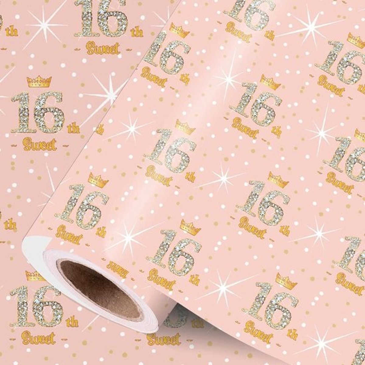 16 Vrolijke Inpakpapieren Sets voor Verjaardag Meisje - Cadeaupapier Rol