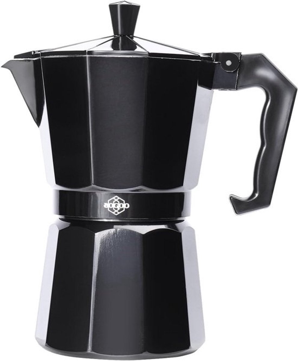 Moka Pot Koffiezetapparaat - Italiaanse Stijl Aluminium Percolator voor Gas, Inductie & Elektrische Kookplaten