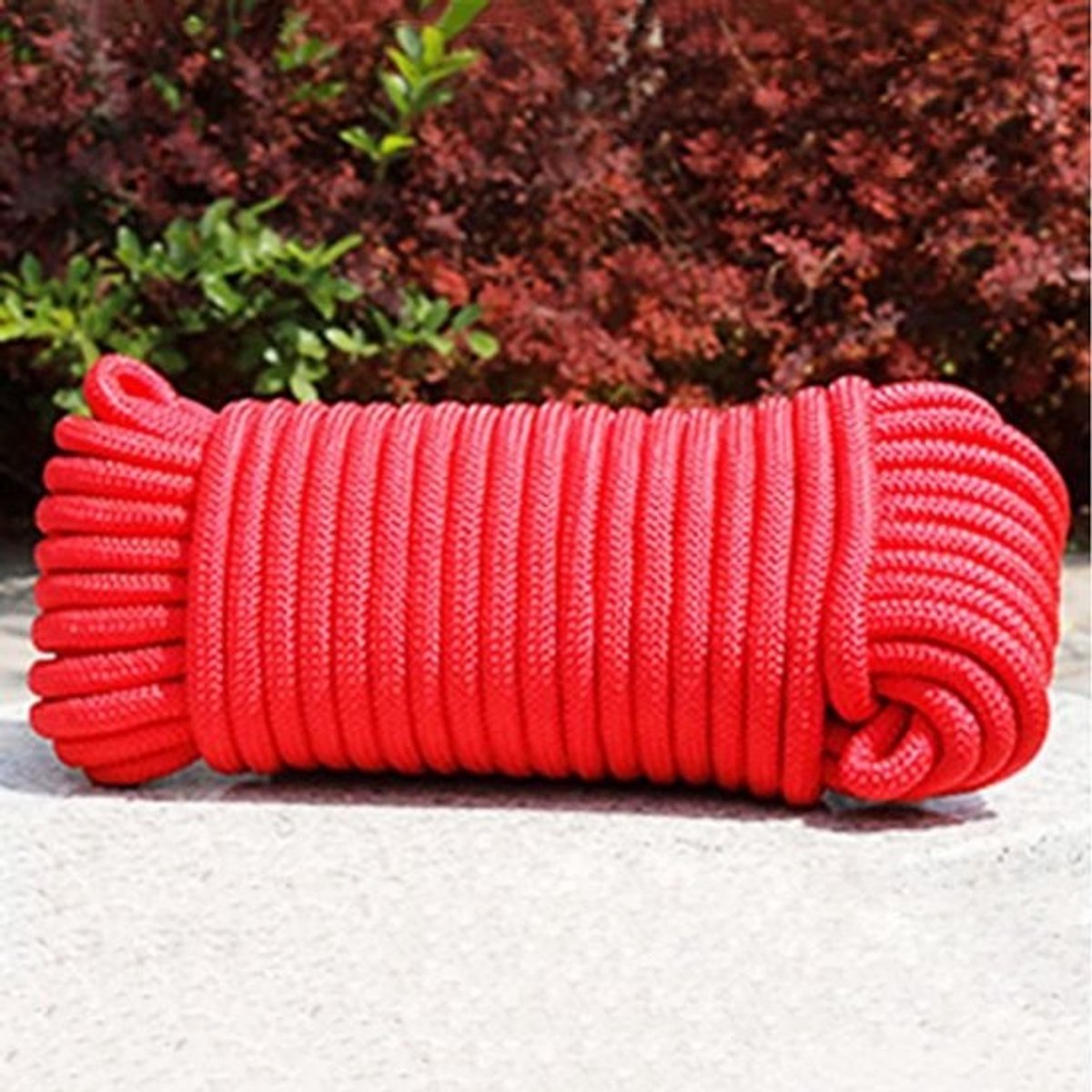 Nylon Touw - Stevig Koord - Kamperen Tuinieren - 30 Meter Lengte - 6 MM Dikte - Rood