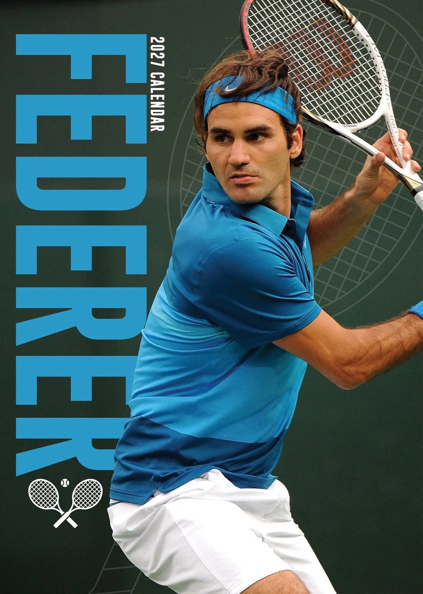 Roger Federer A3 Kalender 2027
