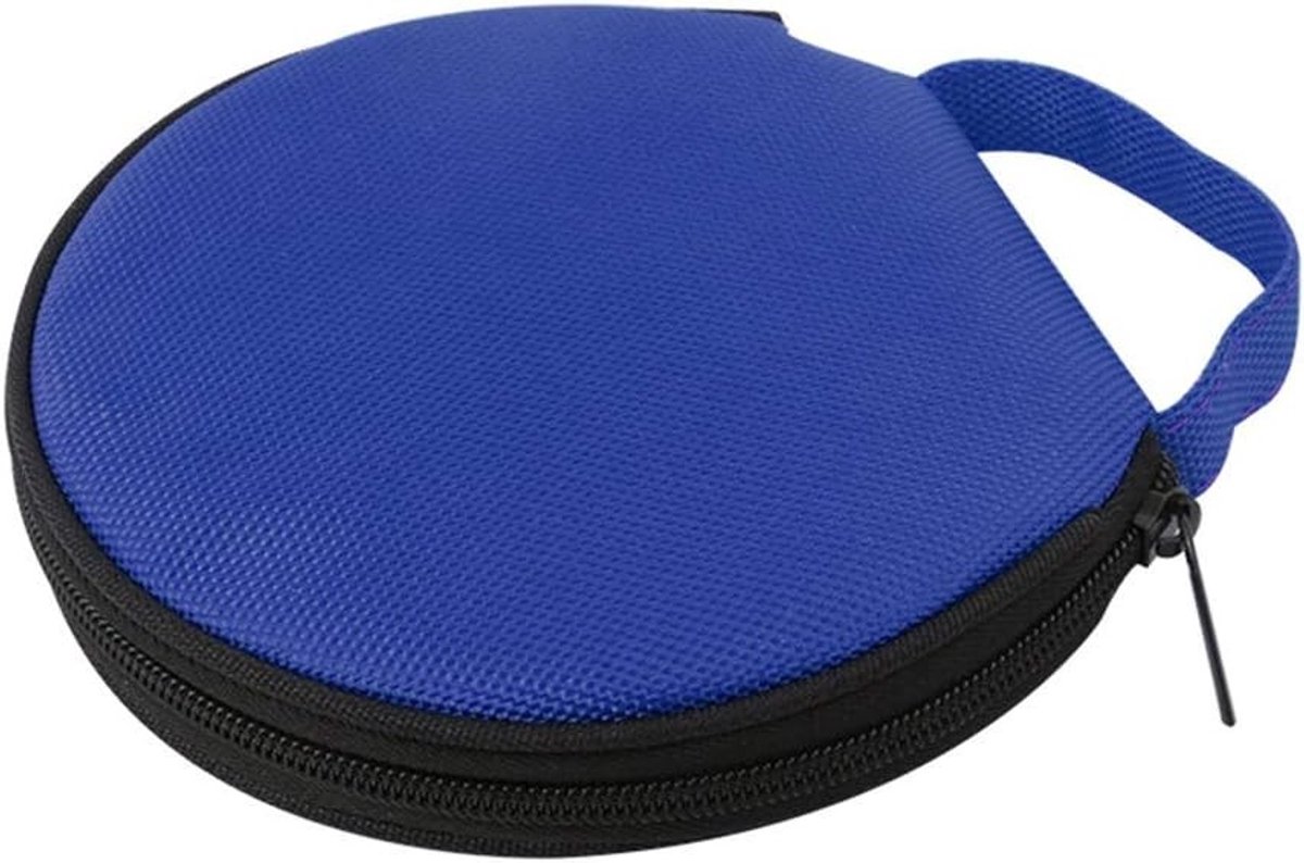 Draagbare CD/DVD Tas - Oxford Opbergtas voor 20 Schijven, Auto DVD Organizer met Beschermhoes voor Reis, Blauw en Duurzaam Ontwerp