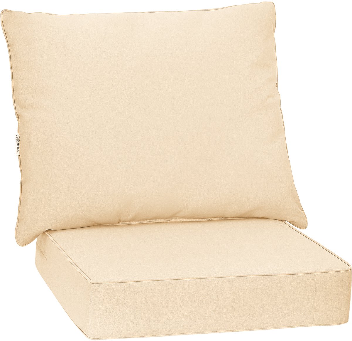 SureDeal® - Fauteuil - Kussens - Tuinmeubelen Zitkussen - Rugleuning Kussens - Tuinstoelen - Wit
