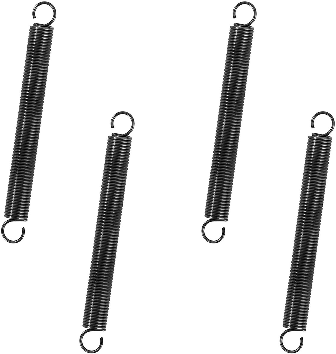 Veer voor spanning, 40 mm, met haken, piano draadveer, buitendiameter 4 mm, draaddiameter 0,5 mm, 20 stuks voor diverse toepassingen en projecten