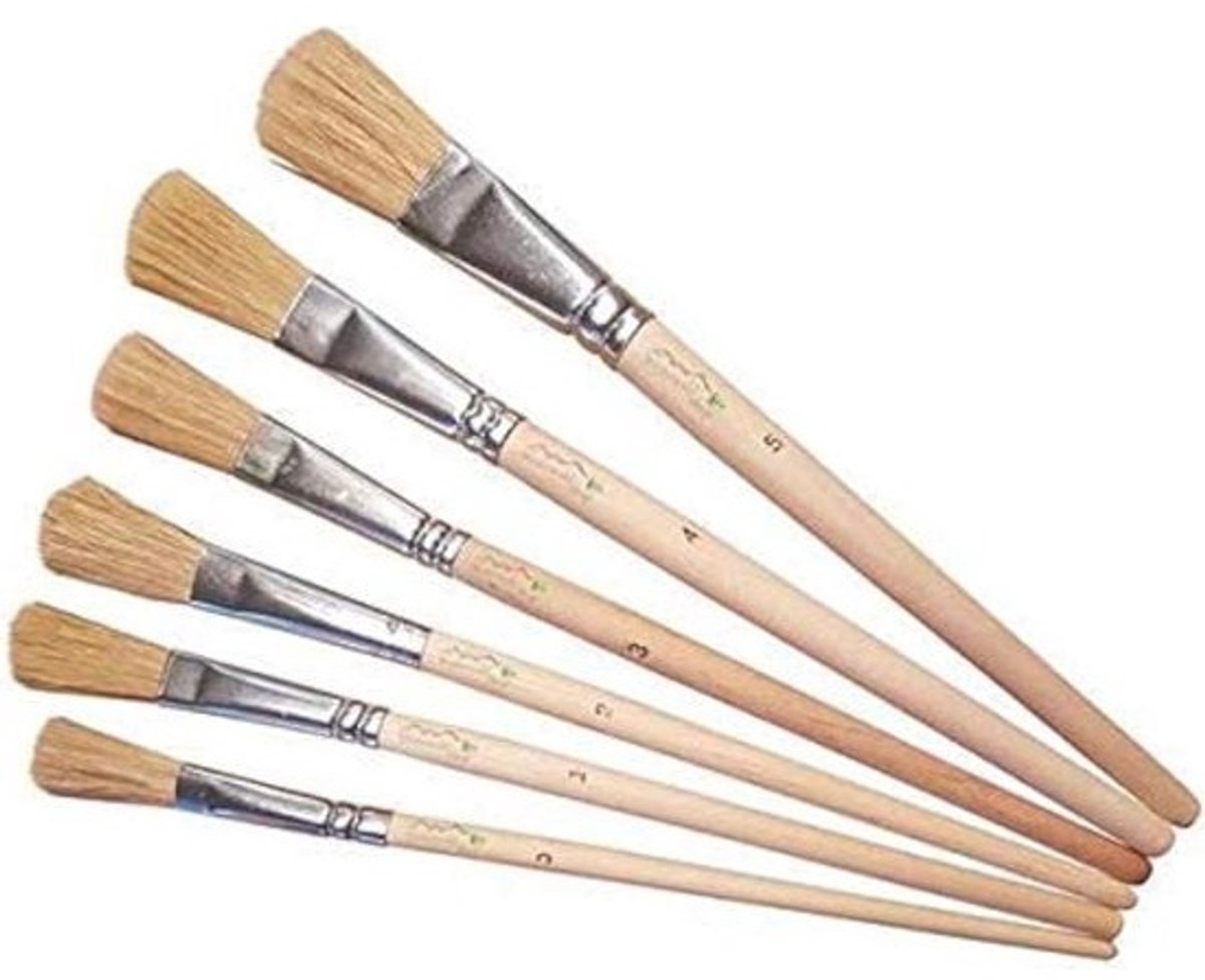 Set van 24 Professionele Emaille Lakkwasten in Diverse Maten (0 tot 5)