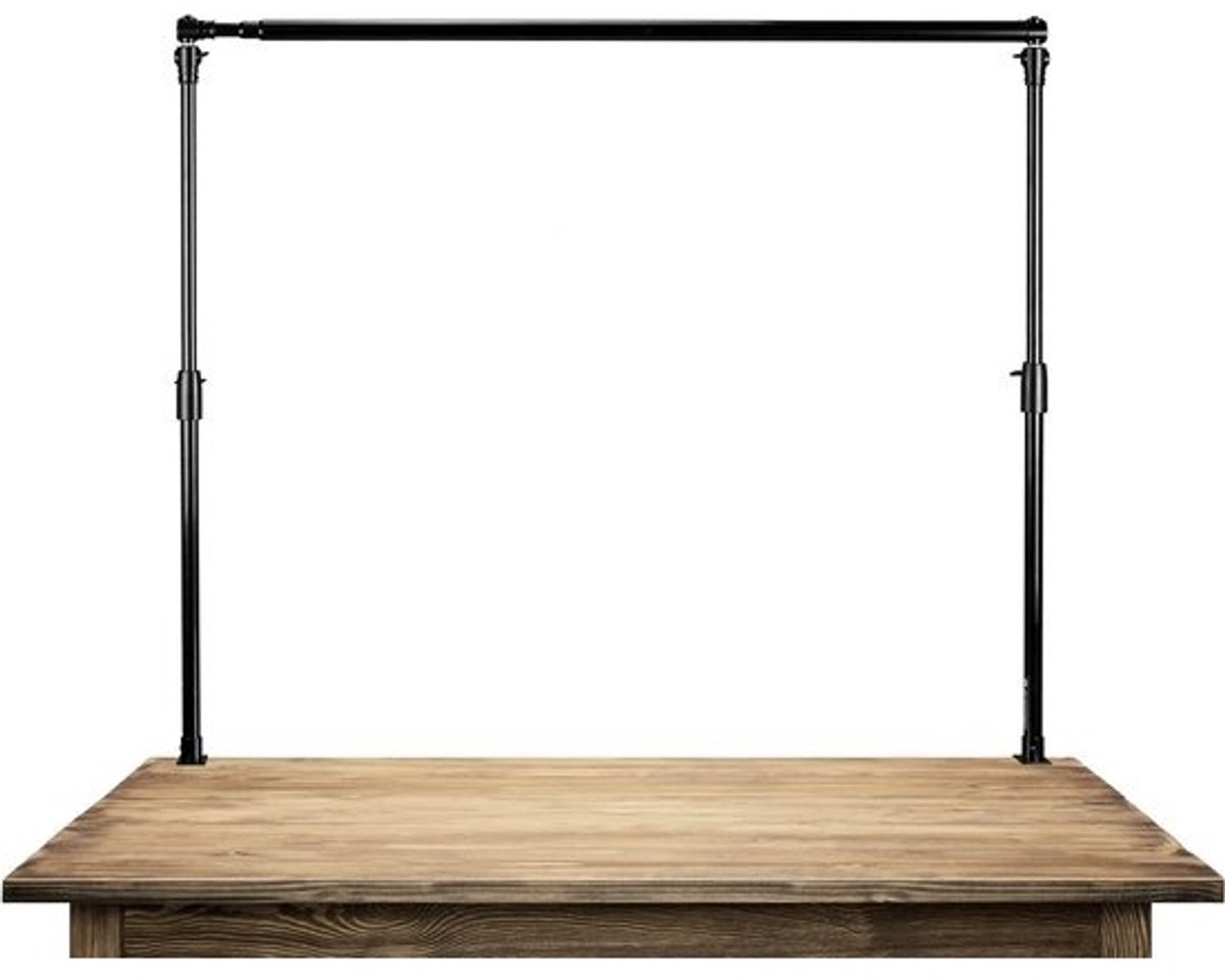 Achtergrondsteun Tafelblad - Mini Fotostudio - Productfotografie - Flexibel Bodemsysteem - 120-300 cm breed - Zwart