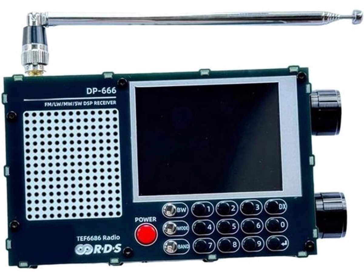 Draagbare Volledige Band Radio met FM AM Kortegolf en Kleurenscherm