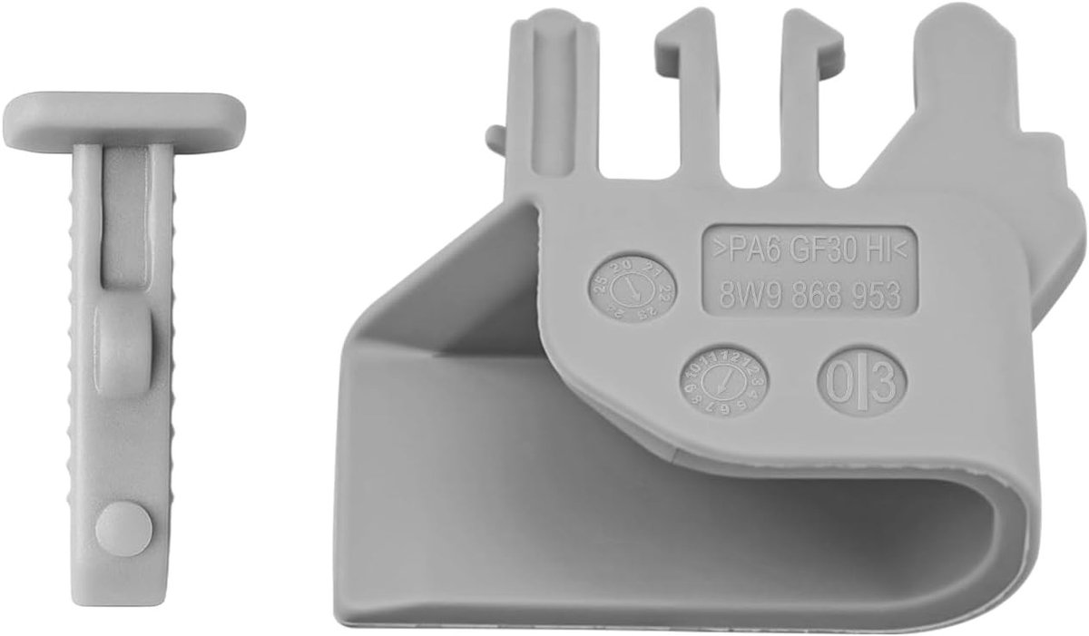 Rolluik voor achterklep van auto, flush-mounted, geschikt voor Audi A6 2012-2018, grijs, links, 8W9868953 EP5, bescherming en privacy