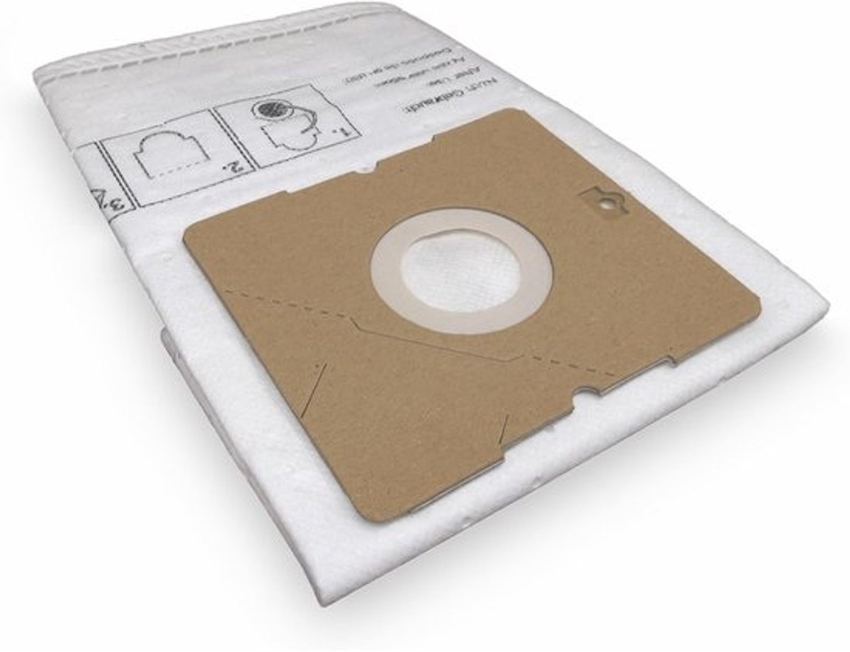 Stofzuigerzakken - Stofzakken Cilinder - Stofvrij Huis - Meerlaags Microvlies - 10 stuks - Wit