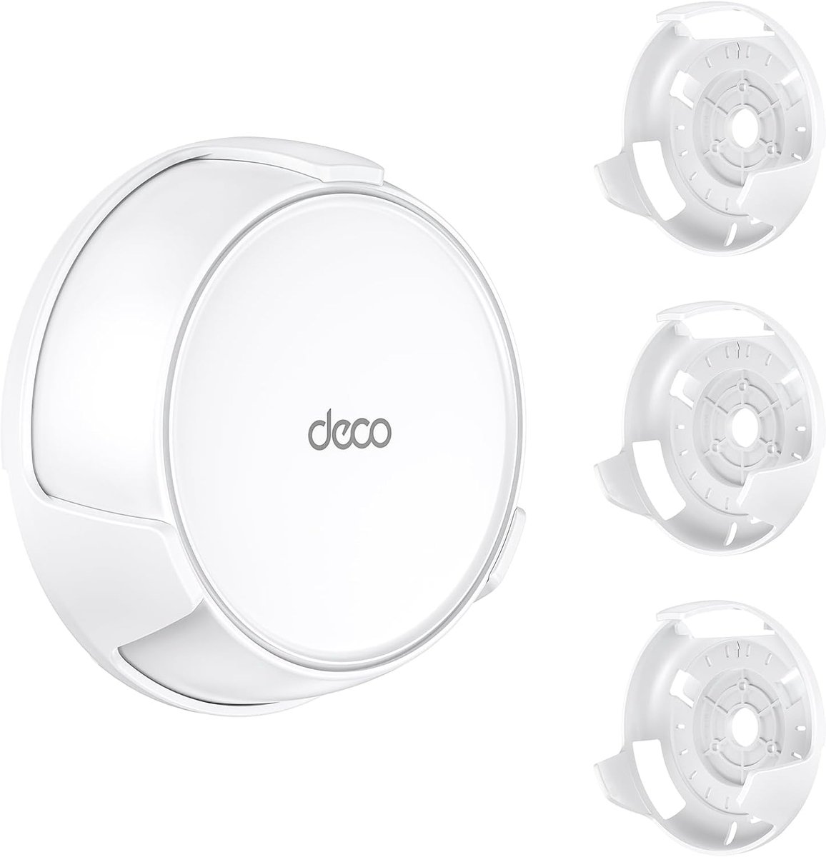 SnelShoppen - Deco Wandmontage Kit voor WiFi 7, Ruimtebesparende Houder met Verborgen Kabelbeheer, Veilig en Stijlvol Ontwerp voor Thuis en Kantoor
