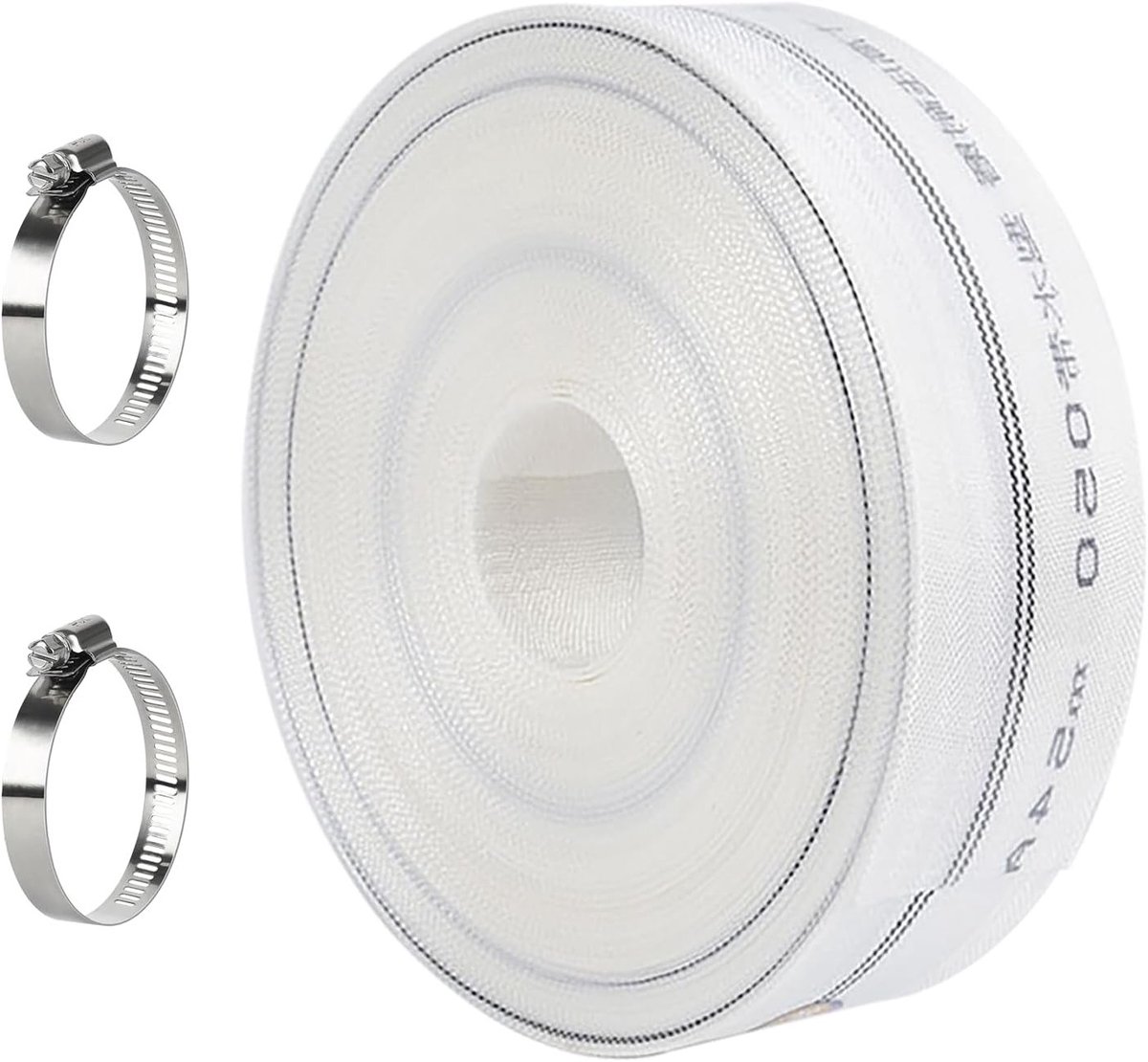 10 meter weefselslang 1 1/4 inch (32 mm) voor tuinirrigatie, landbouw en zwembaden met clips