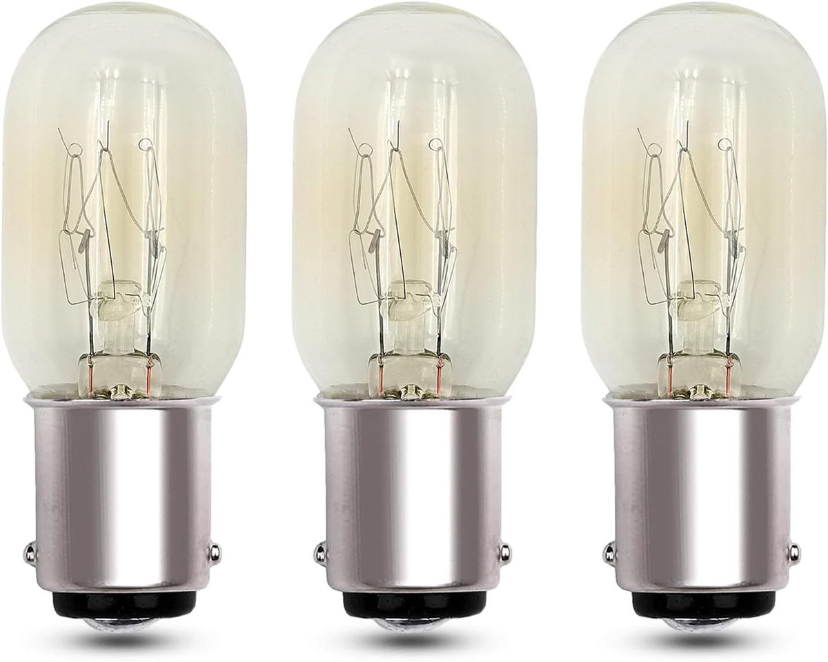 SnelShoppen - Dimbare B15 Lamp voor Naai Machine, Koelkast, Nachtlampje, 230V, 150LM, Warm Witte Licht 2700K, 3 Stuks
