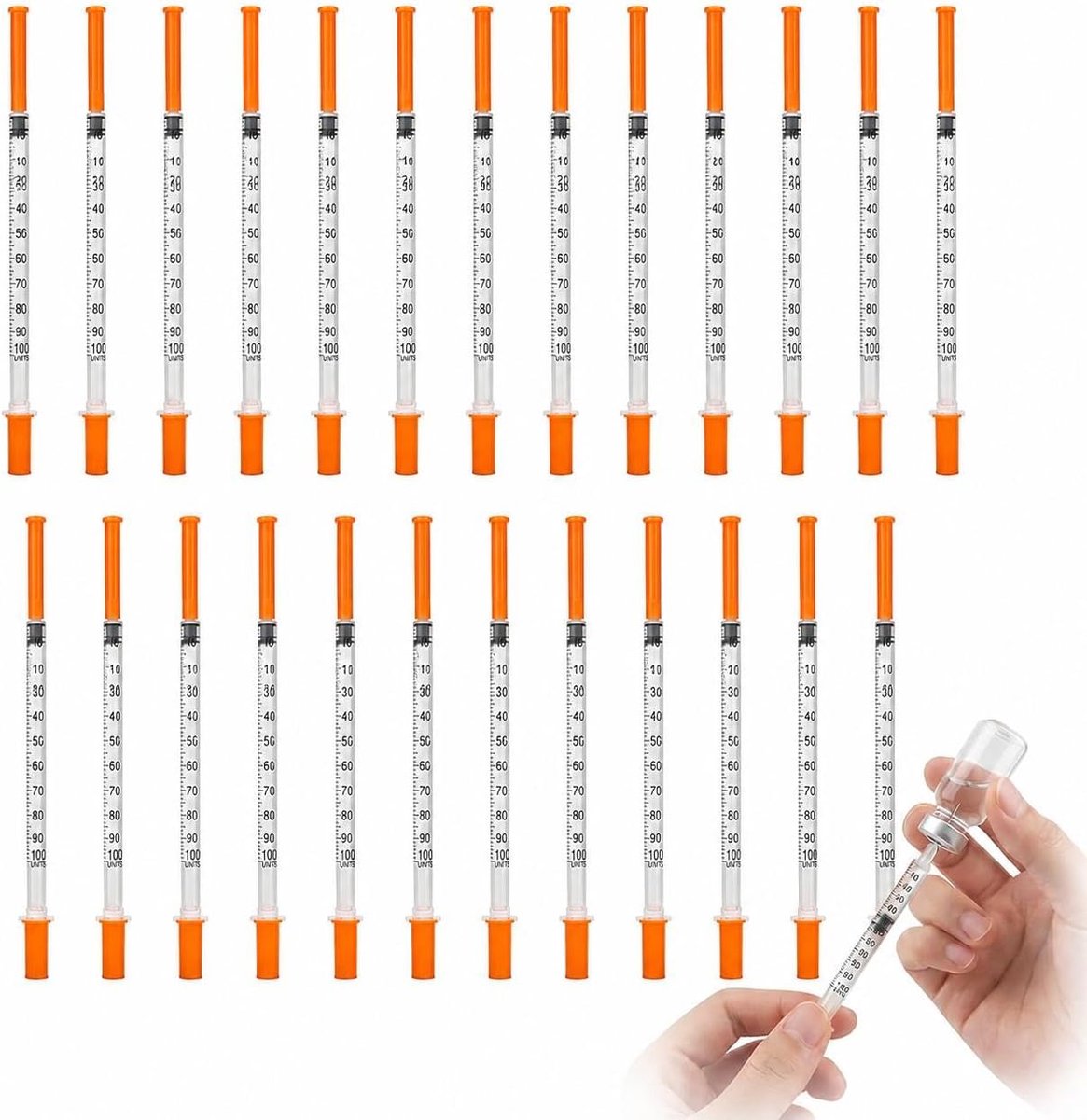 SnelShoppen - 20 stuks 1ml Plastic Tubes 30g 8mm Meetinstrument met Nauwkeurige Schaal, Laboratorium Accessoires voor Vloeistof Scheiding, Enkele Verp