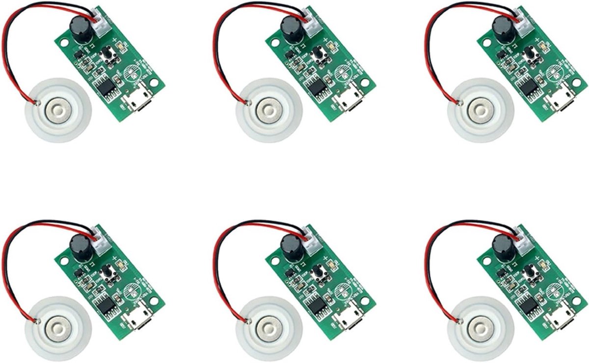 6 stuks 20mm nevelmachine atomizer transducer folieplaat accessoires voor luchtbevochtiger