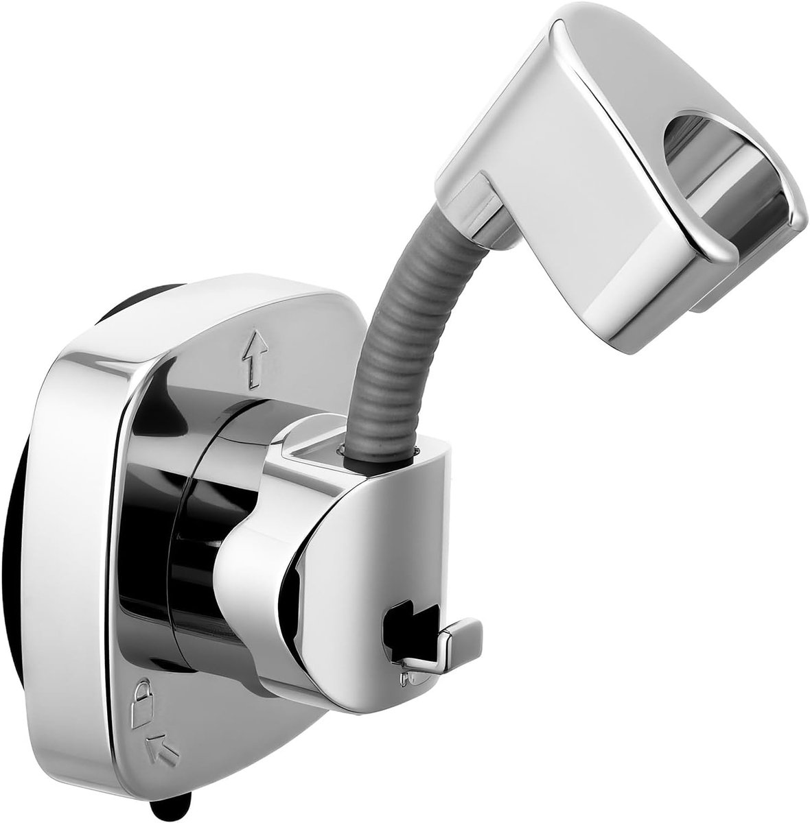 SnelShoppen - 360° Rotatable Shower Head Holder met Suction Cup - Verstelbare Handdouche Houder zonder Boren - Ideaal voor Badkamer Accessoires