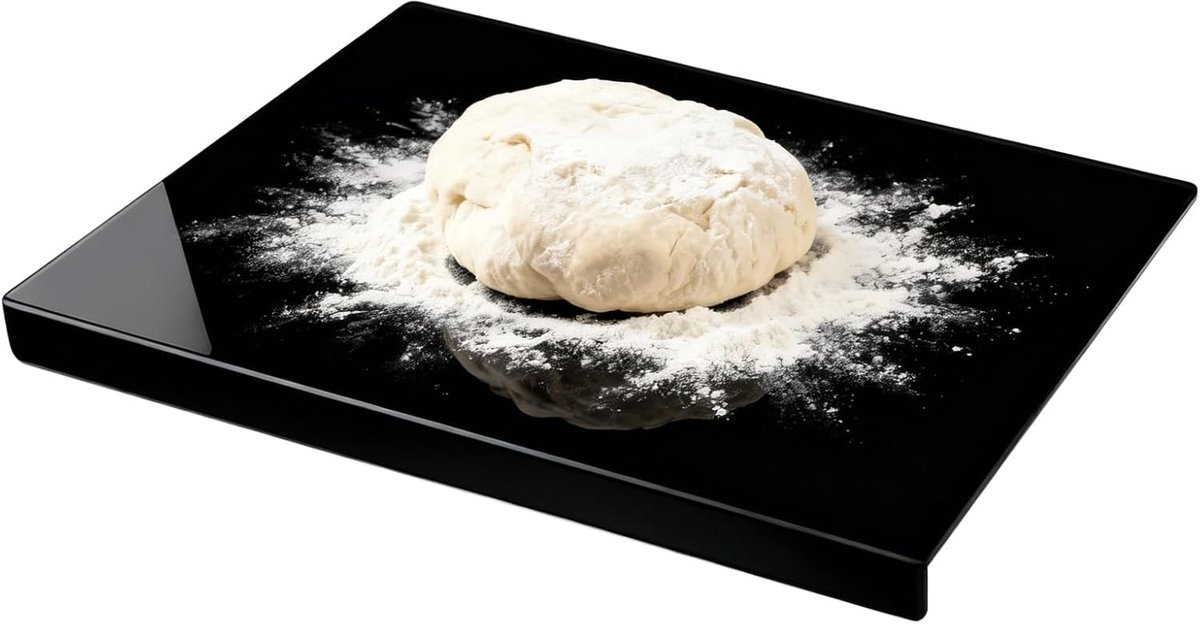 SnelShoppen - GAOUTO Acryl Snijplank 40x30CM - Multifunctionele Keuken Snijplank met Aanslagrand - Hygiënische Werkblad Beschermer voor Vlees & Groent