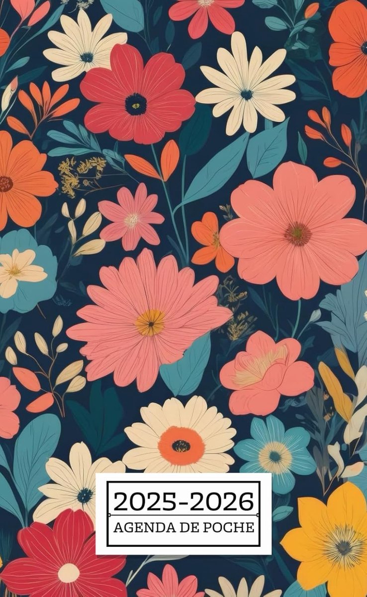 SnelShoppen - Agenda de Poche 2025-2026 | Compacte A6 Planner met Maandelijkse Calendars, Notities en Rendez-vous | Perfect voor Organisatie en Planni
