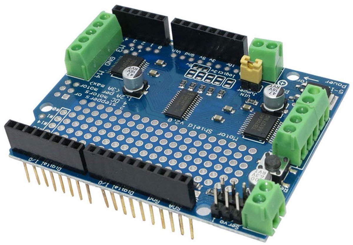 SnelShoppen - TB6612FNG Mosfet Arduino Motor Driver Shield V2 IIC I2C Stepper Motor PWM Servo Driver 32 Stackable Compatibel met L293D