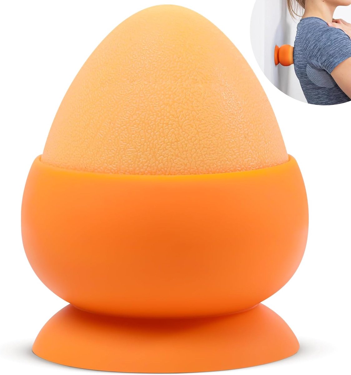 SnelShoppen - Massagebal met Zuignap, Trigger Point Zelfmassage Therapie Instrument, Handmatige Massage Kit voor Spierpijn en Spanningen in Rug, Nek,