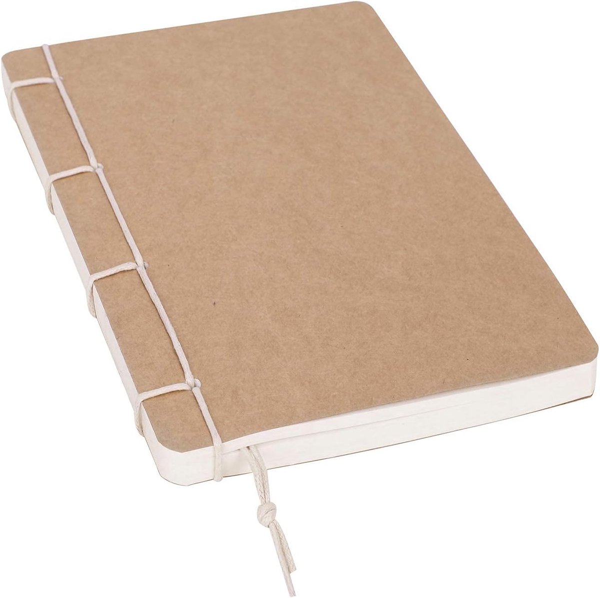 SnelShoppen - Notebook A5/B5 Travel Journal - Leeg Notitieboek - Kraft Papier - Retro Tekenschrift - 110 Vellen - Perfect voor Studenten en Kantoor