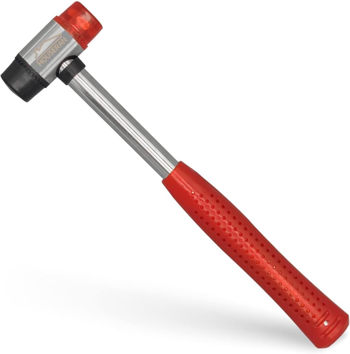 SnelShoppen - 25mm Rubber Hammer - Dubbelzijdige Kleine Rubber Hamer - Zacht/Hard Anti-Scratch Nylon Hamer - Ergonomische Handgreep - Ideaal voor Viny