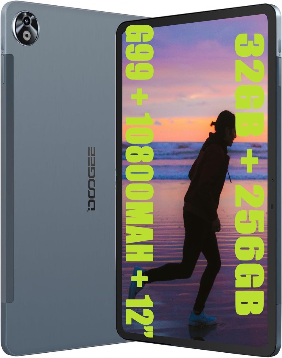 SnelShoppen - T20 Ultra Tablet PC 12 inch, G99 Octa-Core 32GB RAM + 256GB ROM, 2TB uitbreidbaar, 10800mAh batterij, Dual 4G LTE, 16MP camera, Grey