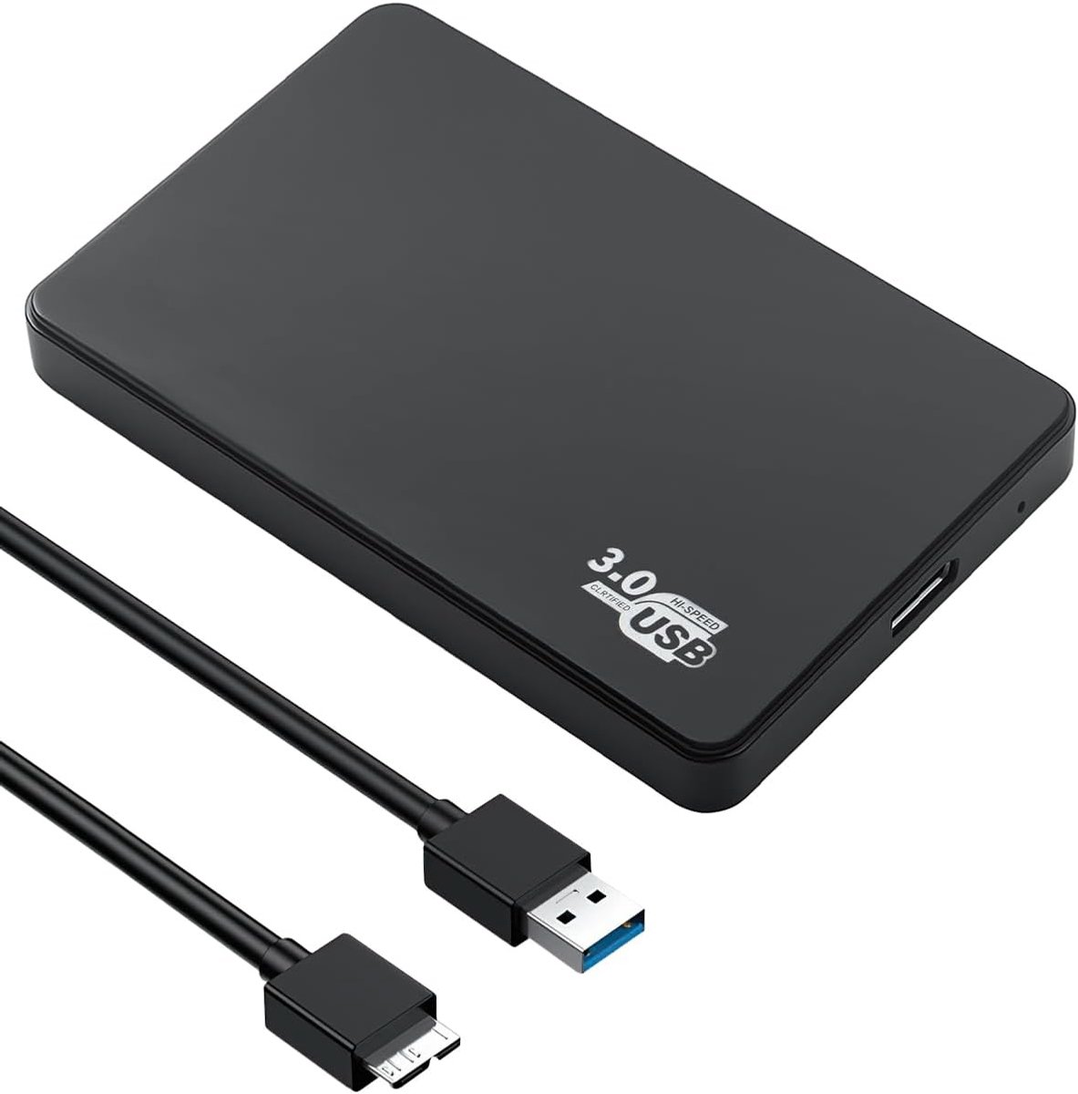 SnelShoppen - Hard Drive Enclosure 2.5 inch USB 3.0 SATA III Externe Behuizing voor SSD/HDD 7mm/9.5mm met UASP Ondersteuning 6Gbps - Toolloze Montage