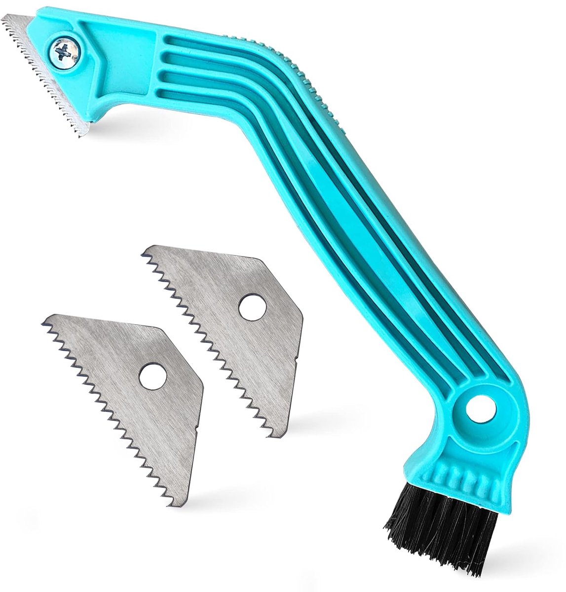 SnelShoppen - Grout Removal Tool - Tegelvoeg Verwijderaar met Rvs Scraper Zaag en 2 Extra Vervangbladen voor Veilig Gebruik en Comfort