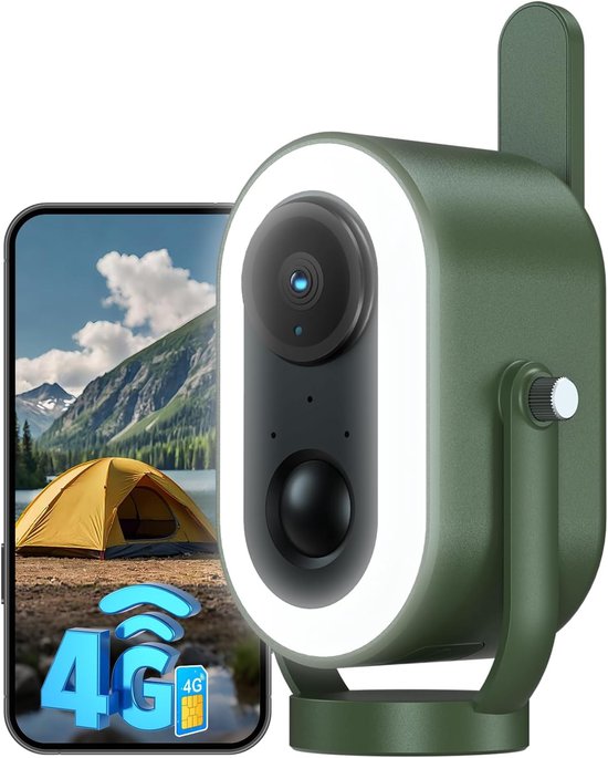 4G Wildcamera met SIM-kaart - 2K 3MP - Bewegingssensor - Nachtzicht - Zonne-energie — afbeelding 2