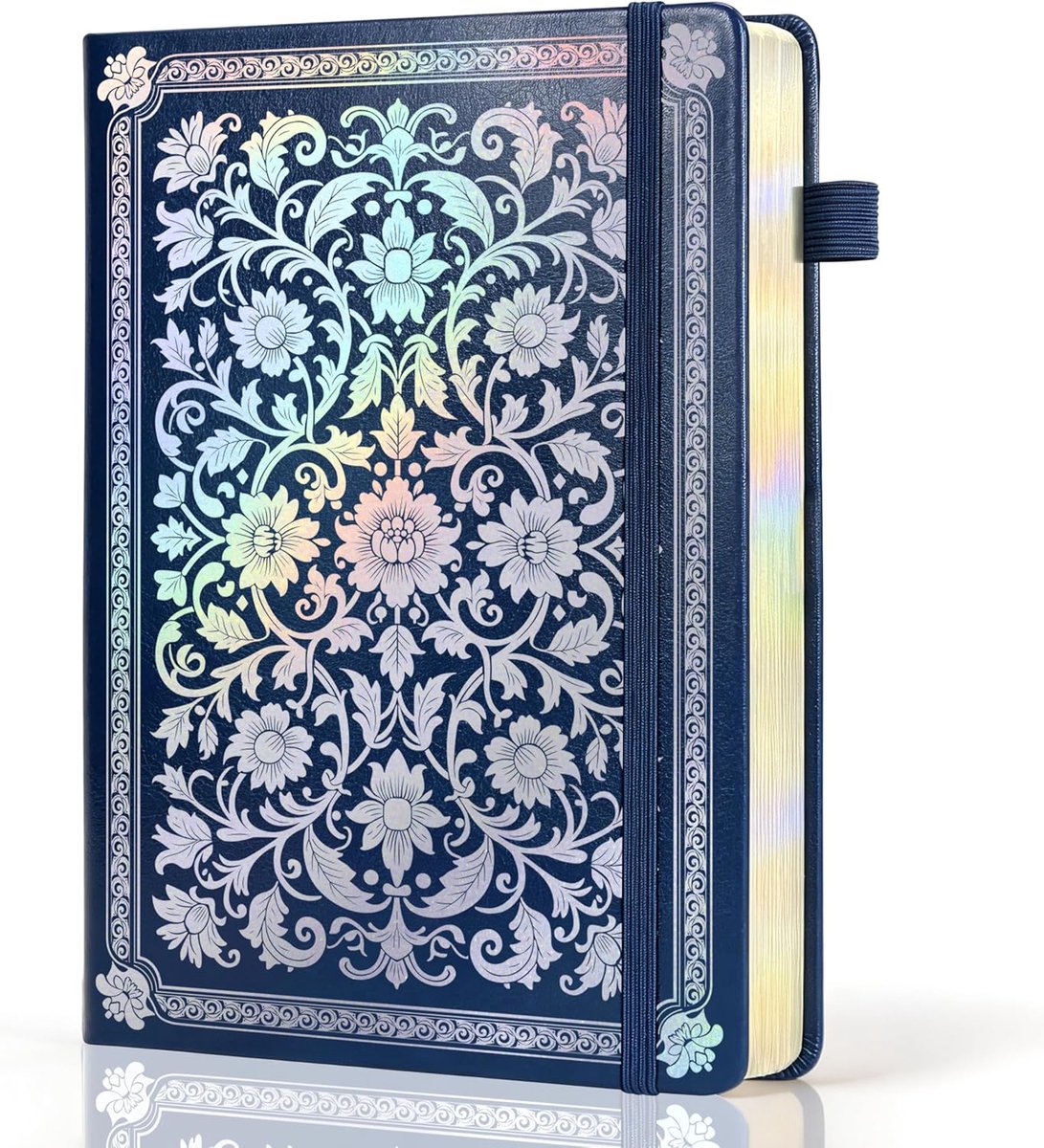 SnelShoppen - Notitieboek A5 Dotted Blauw - Perfect voor School, Werk en Creatieve Projecten - 80 Vel, Dotted Pagina's - Ideaal voor Aantekeningen en
