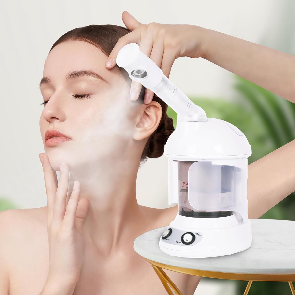 Thijox - Professionele Nano-Ionische Gezichtsstomer, Poriënreiniger voor Huidverzorging, Persoonlijke Spa Ervaring, Ontspanning voor Ogen, Thuisgebrui