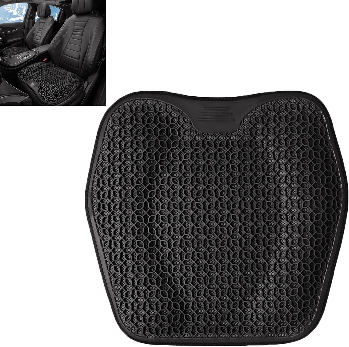Ergonomisch Gel Kussen voor Autostoel - Ademend en Comfortabel Kussen voor Lange Rit en Werkgebruik