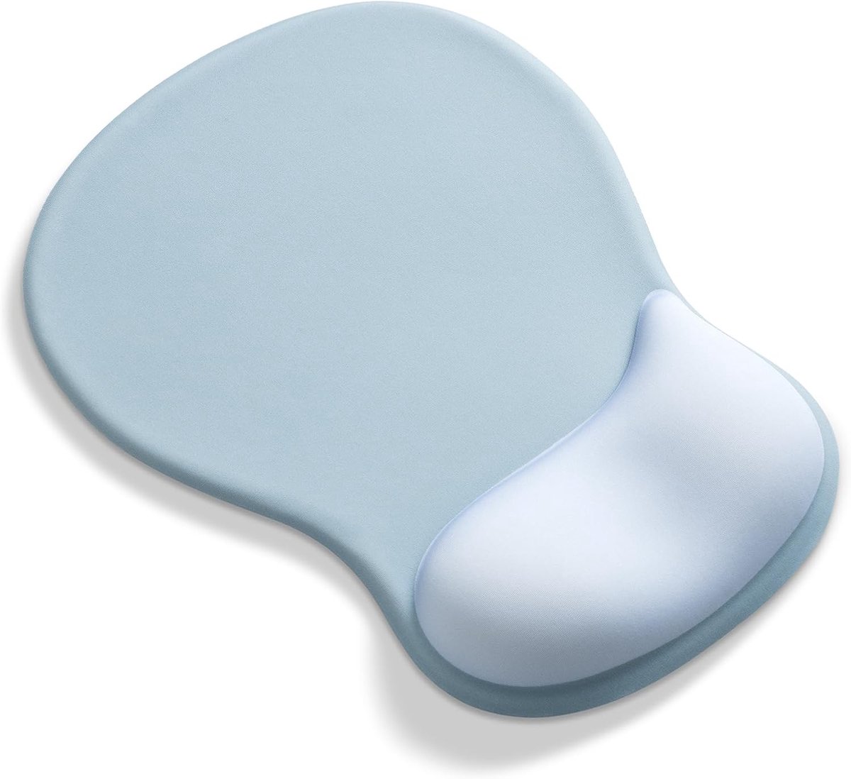 SnelShoppen - Ergonomische Muismat met Palmsteun en Gel Kussen - Comfortabele Grijs-Blauwe Muismat voor Thuis en Kantoor, Precisie en Ondersteuning vo