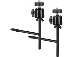2-Pack Camera Houder voor Wildobservatie met Mini Balhoofd voor Actie- en Bewakingscamera’s met 1/4 Draadbevestiging