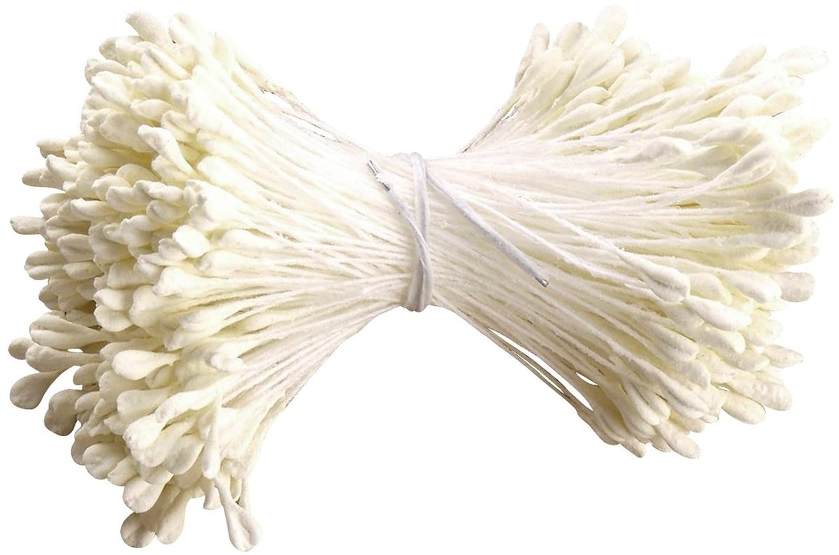 Kunststof Bloem Stamens voor Creatieve Knutselprojecten - 350 Stuks Dubbele Koppen 3mm voor Tulpen en Boeketten