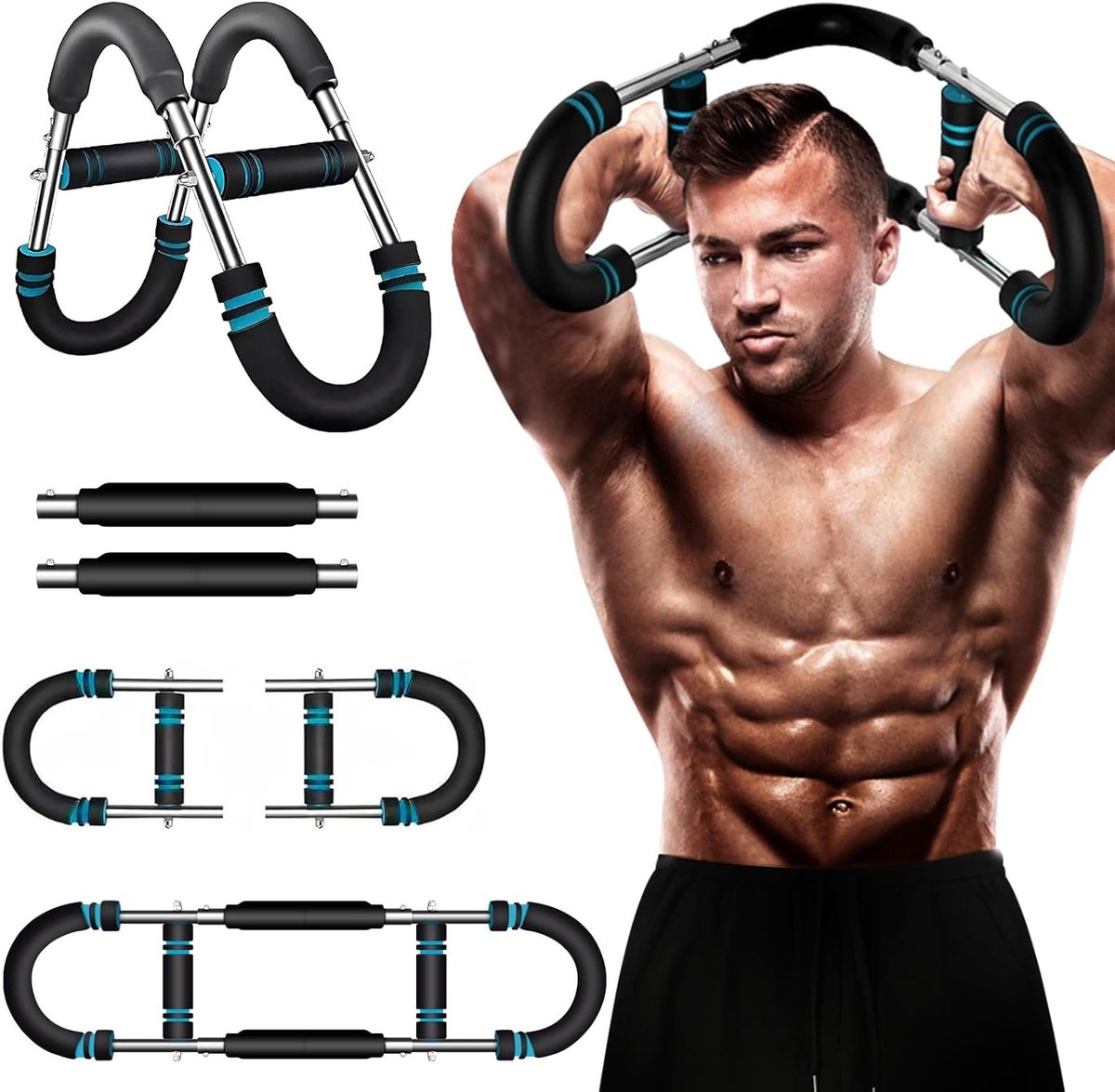 Verstelbare Twister Arm Trainer voor Thuis, U-vormige Workout Equipment, Borst Expander met Veerweerstand voor Effectieve Oefeningen en Spieropbouw