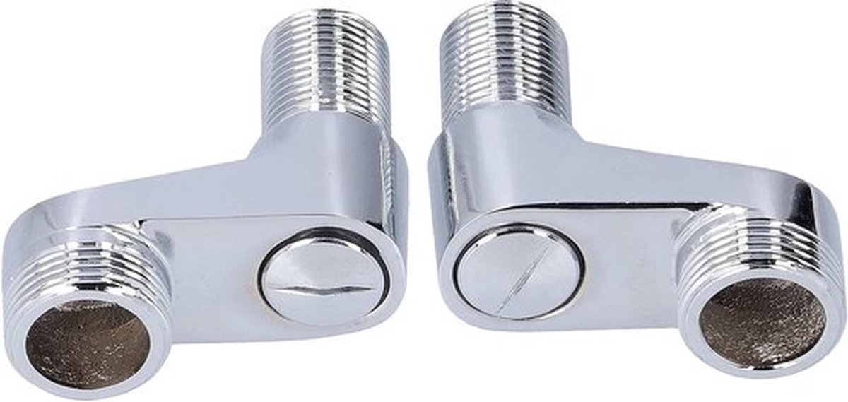 Verstelbare Swivel Arm Koppeling voor Wandmontage, Clawfoot Bad Douchekraan Adapter met G1/2 inch naar G3/4 inch Draad, Duurzaam Messing en RVS voor Badkuip Faucet Installatie