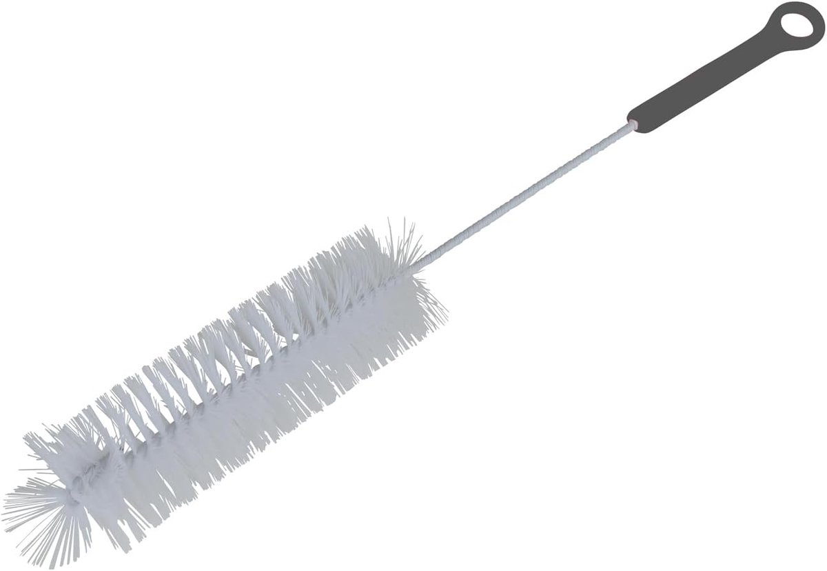 SnelShoppen - Nylon Borstel 38 cm - Anthraciet - Ideaal voor Keuken, Flessen en Glazen - Duurzaam en Waterproof - Handmatig en Vaatwasserbestendig