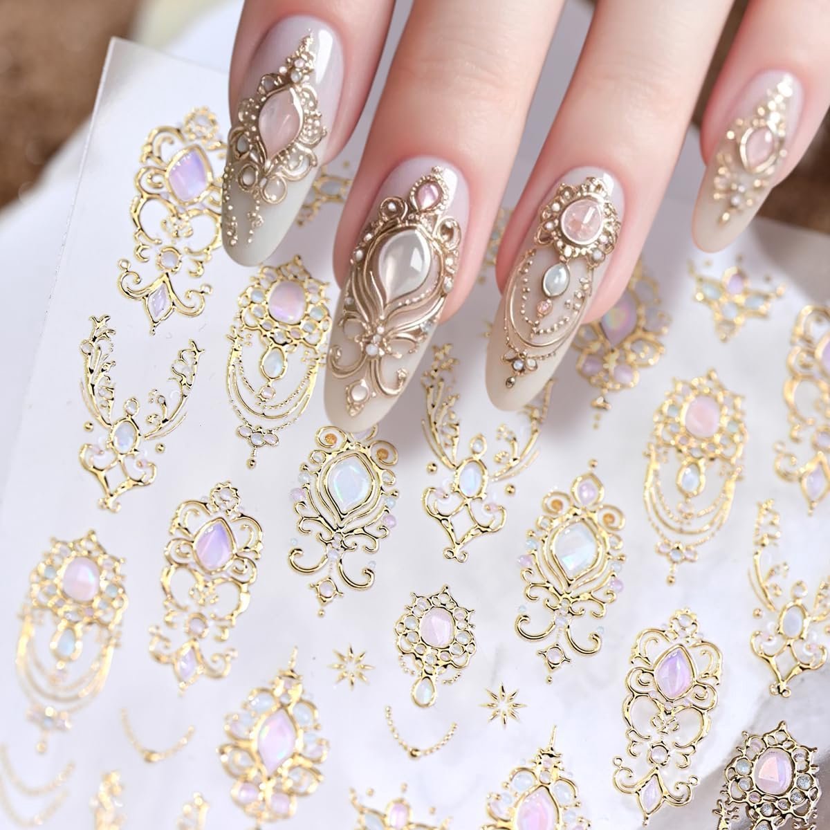 SnelShoppen - Zelfklevende Nail Stickers voor Vrouwen - Nail Art Stickers - Decoratie voor Halloween en Feestjes - Diverse Kleuren en Ontwerpen - Nail