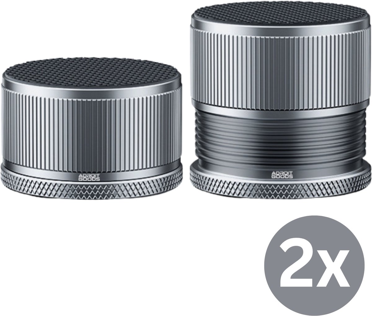 AdroitGoods Meubel Verhogers Set 2 Stuks Verstelbare Meubelpoot Verhogers Anti Slip Aluminium Verhogingsblokken Wasmachine Bed Kast 500KG