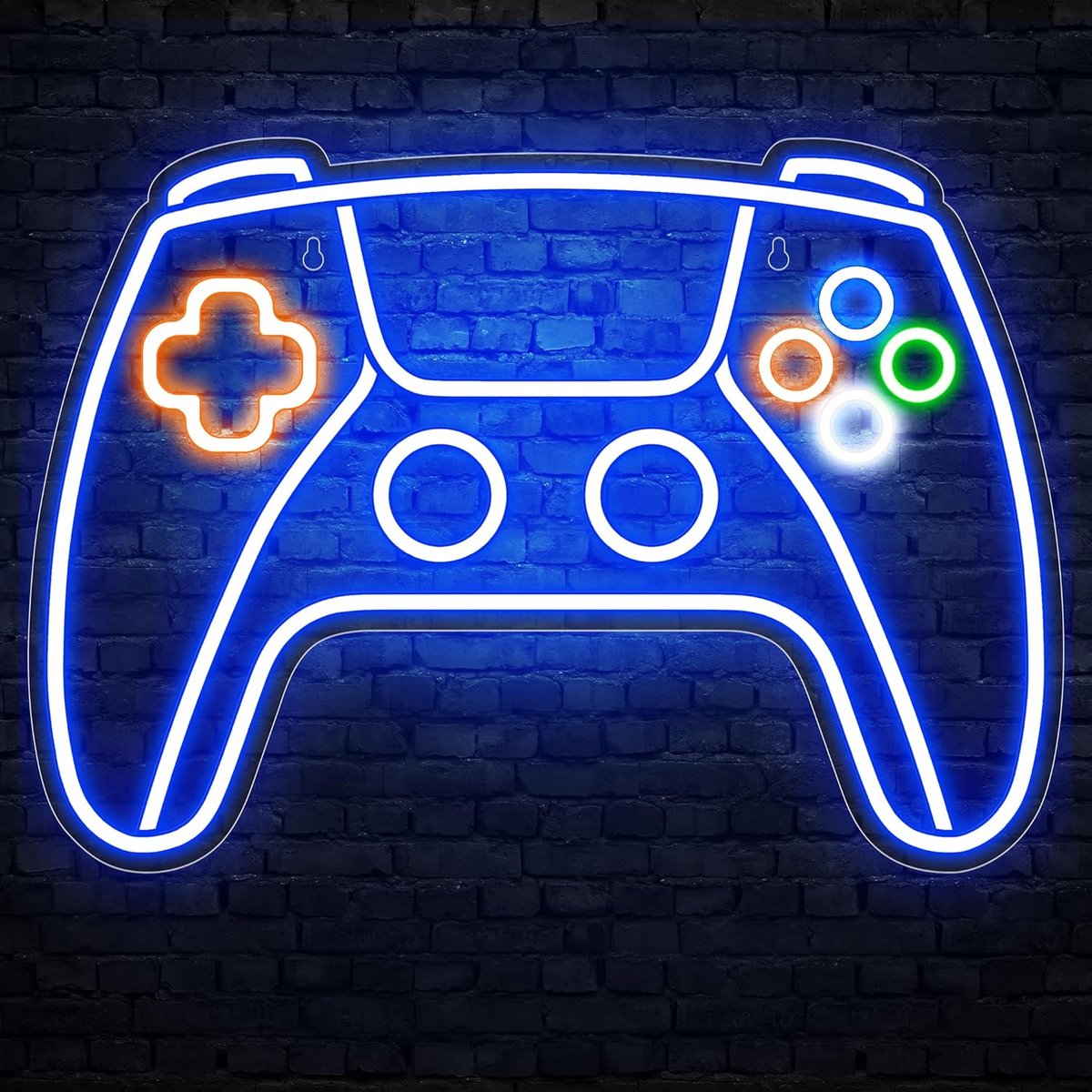 SnelShoppen - LED Neon Sign Gamepad - Personaliseerbare Neon Verlichting met 9 RGB Modi - Wanddecoratie voor Speelruimtes, Feesten, Bars, en Woonkamer